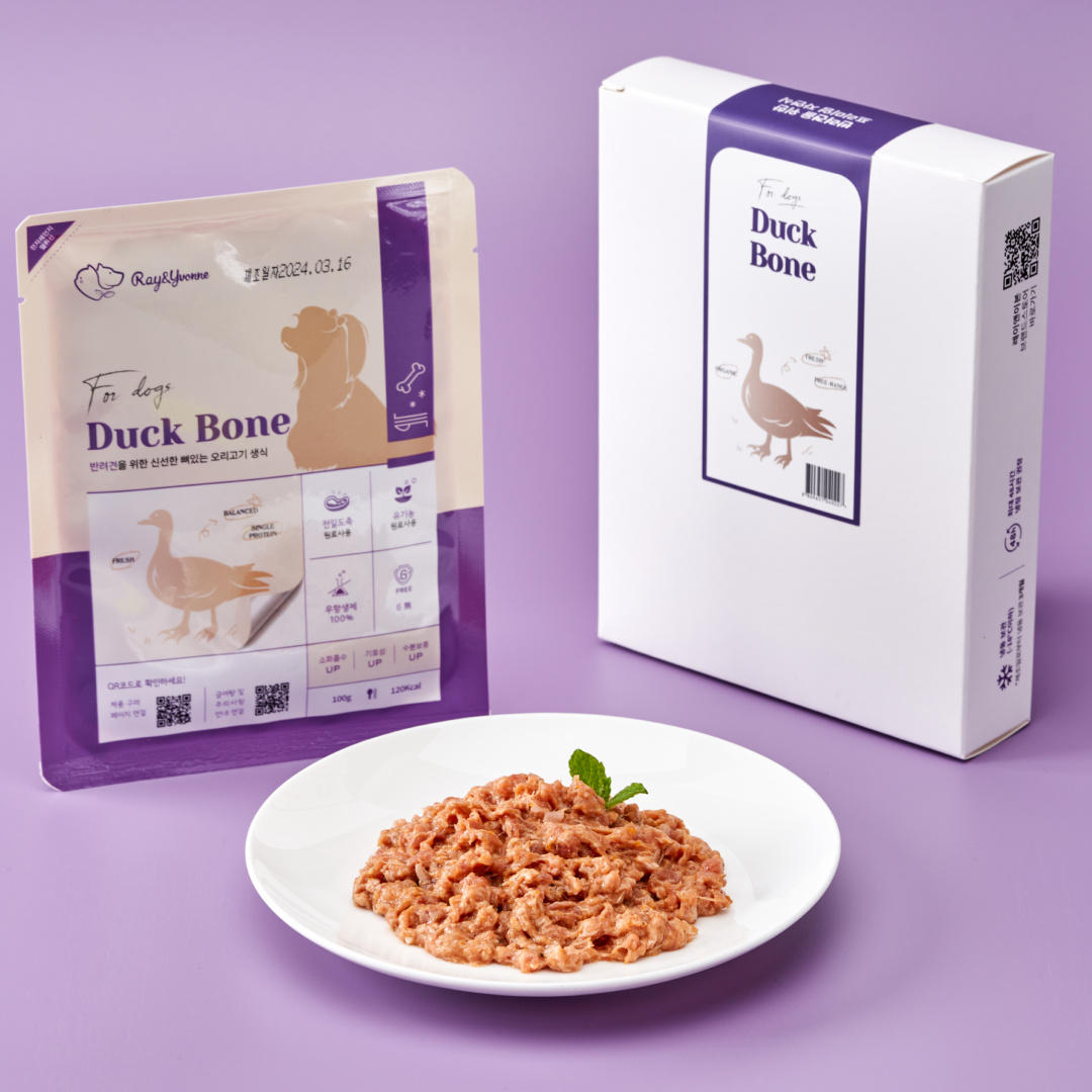 강아지용 뼈있는 오리고기 생식