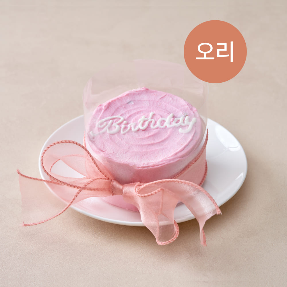 쉬폰 생일 케이크(오리)